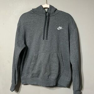 Nike grey pullover hoodie with pockets